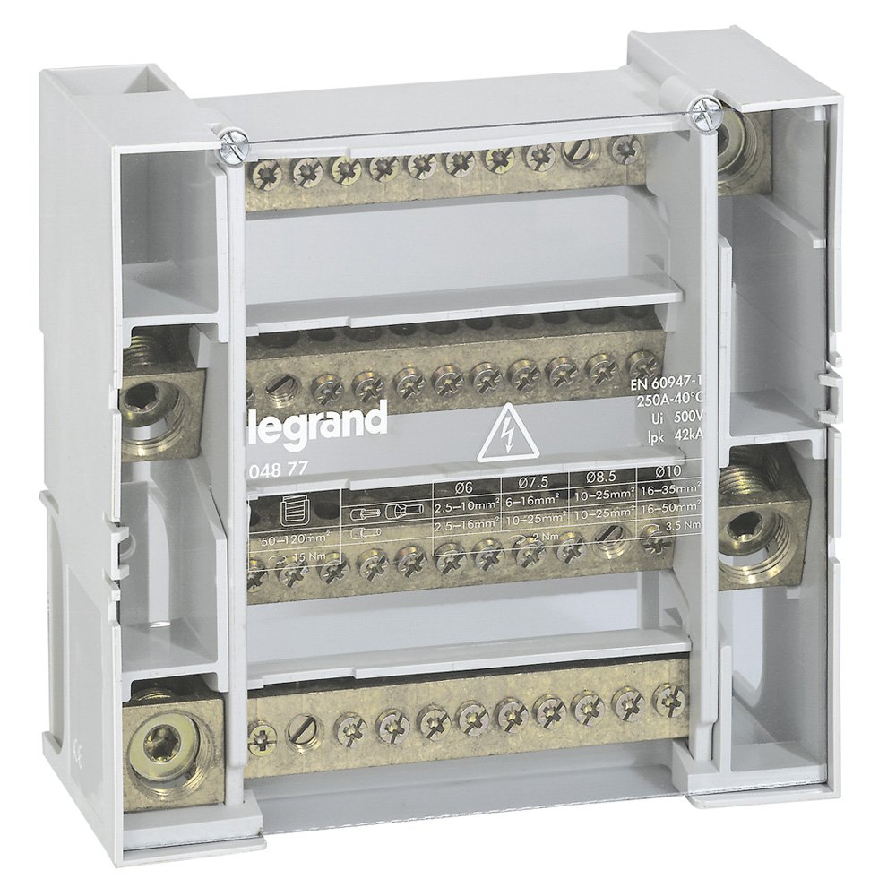 Répartiteur 12 Connexion Modulaire 9 Modules 4P 250A 004877