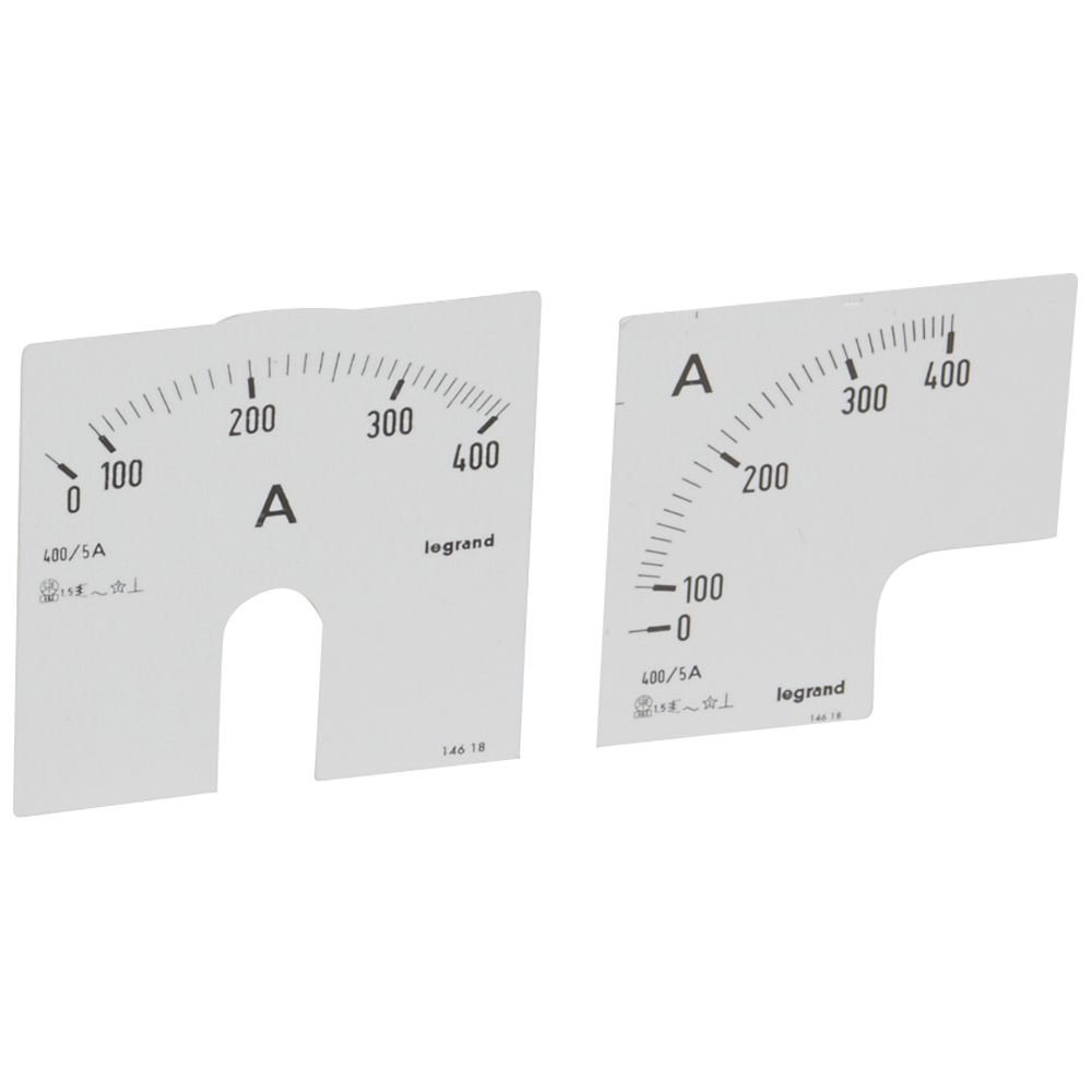 Cadran De Mesure Pour Amperemetre Analogique 1 Cadran Pour Fut Rond Et 1 Cadran Pour Fut Carre 0 a 400A 014618