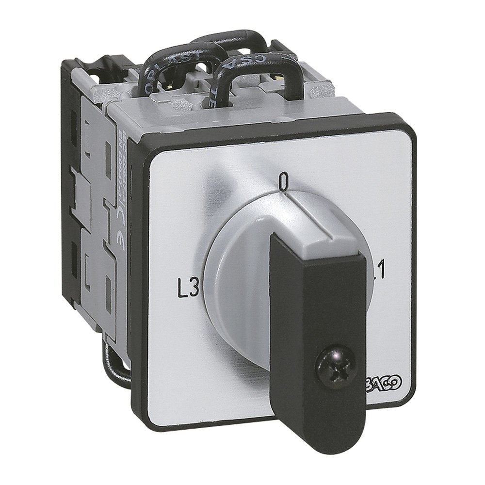 Commutateur a Cames Mesure Amperemetre 3 Ti Avec Avec Point Commun Pr12- 6 Contacts IP40 014650