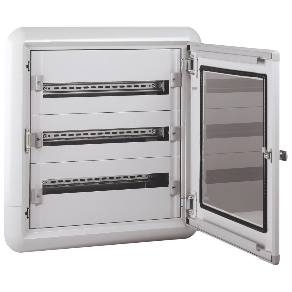 Coffret Distrib Metal Encastré 3R 72 Modules 575 × 600 × 100 mm Gris Ip43 IK08 XL3 160 020013