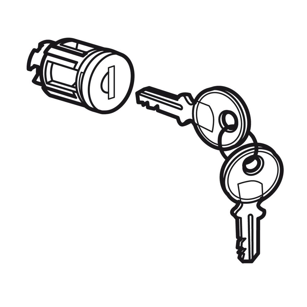 Barillet a Cle Type 405 Pour Porte Metal Ou Vitree XL3 020291