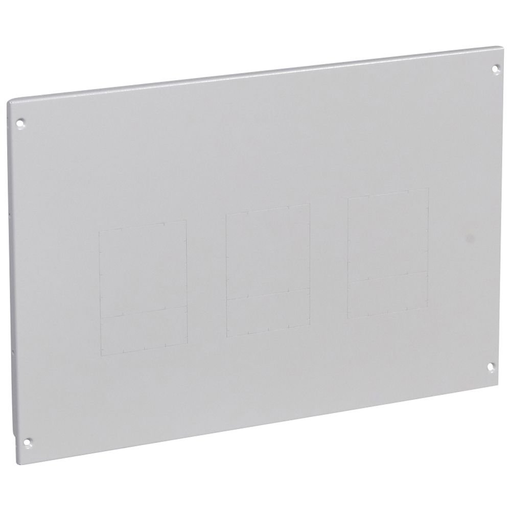 Plastron Metal a Vis 24 Modules H400 mm Gris IK07 Pour 1 a 3 Dpx3 630 XL3 020920