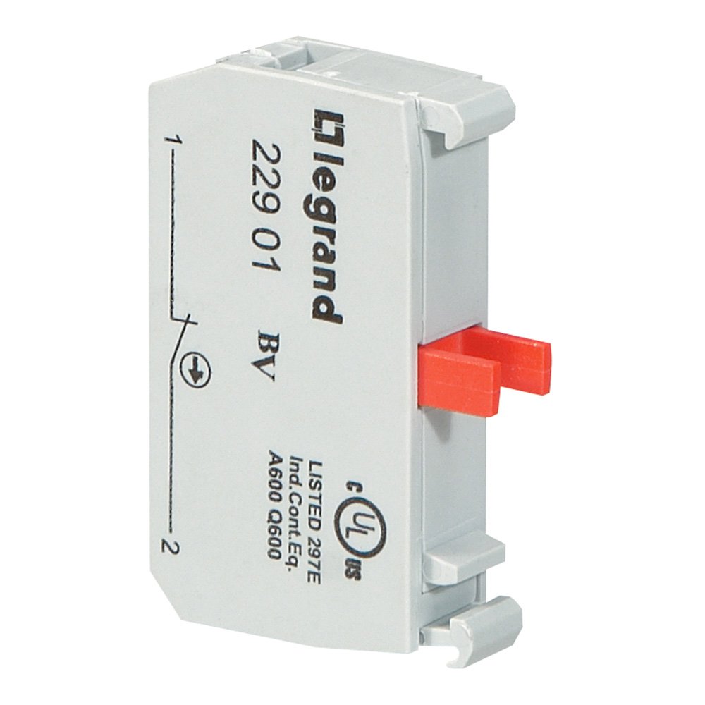 Bloc De Contact Gris IP20 Pour Tete Non Lumineux OSMOZ 022901