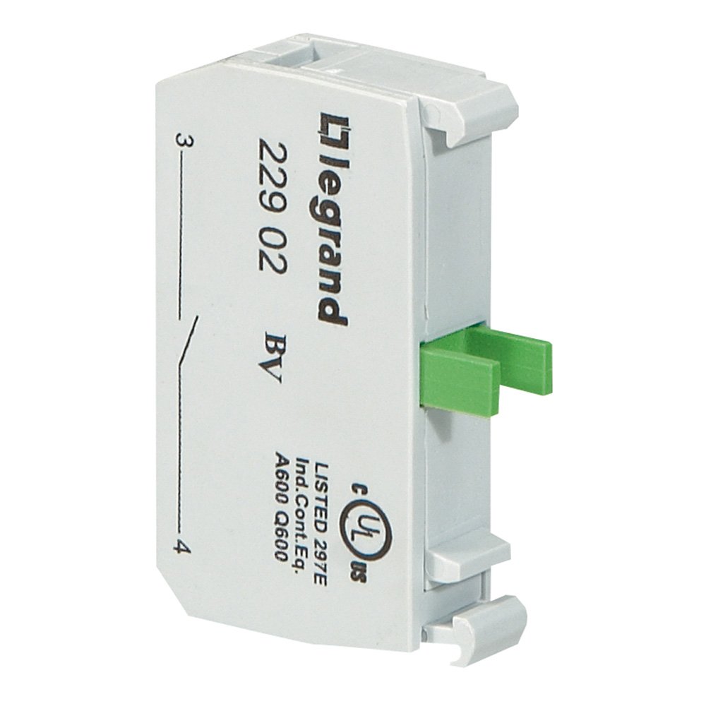 Bloc De Contact Vert IP20 Pour Tete Non Lumineux OSMOZ 022902