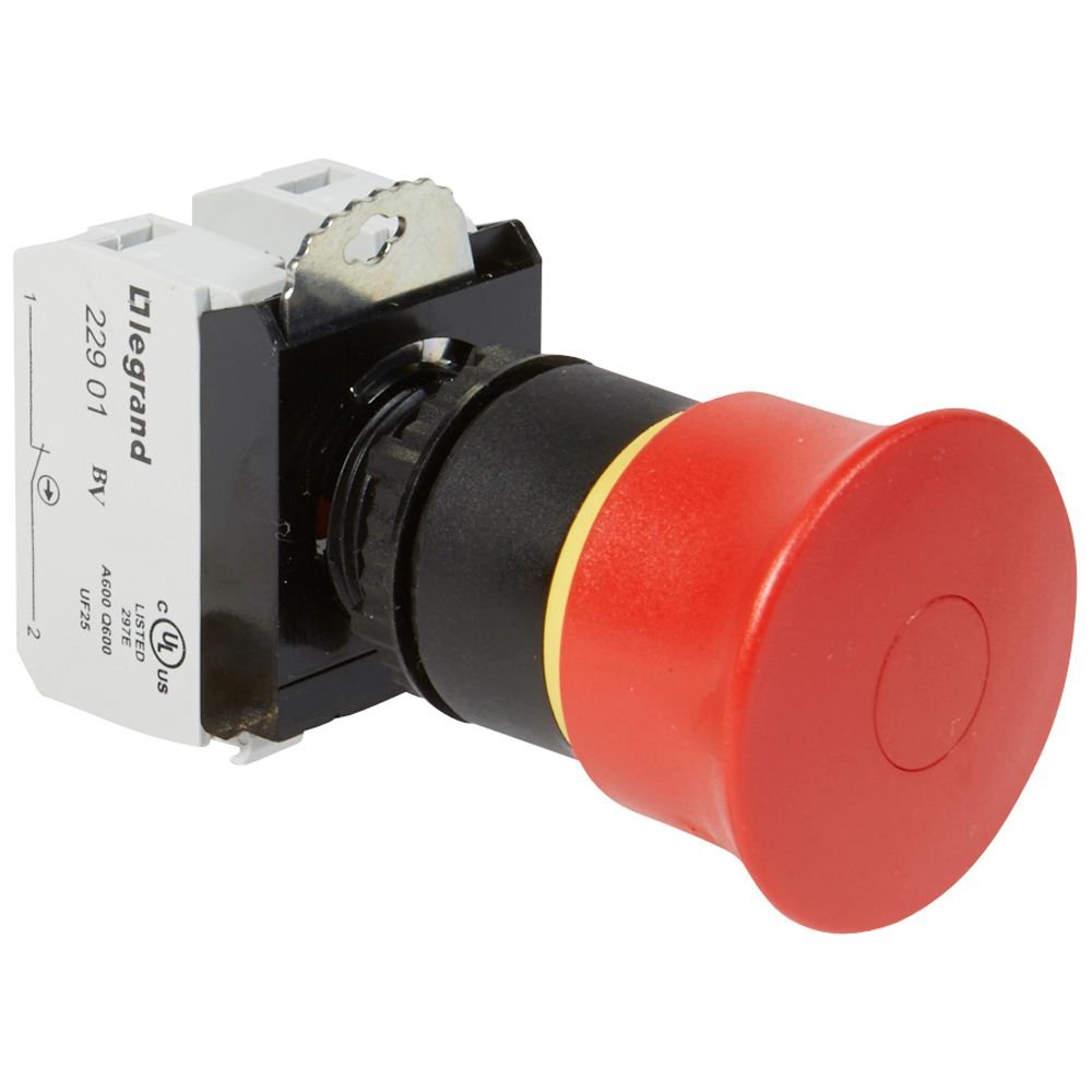 Poussoir Coup De Poing a Impulsion Accrochage Complet 1P Rouge OSMOZ 023725
