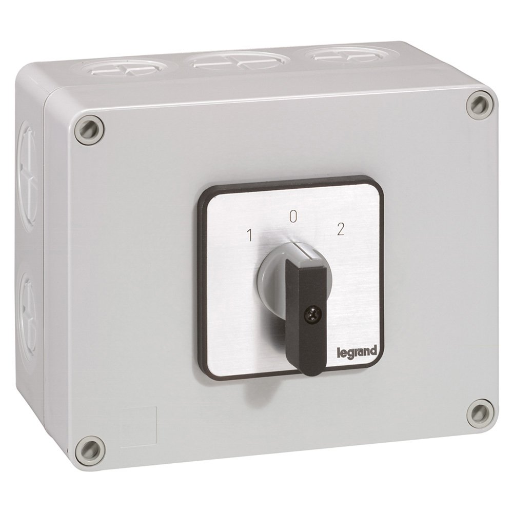 Commutateur a Came Inv Avec Position Arret 45 Deg Boitier 4 Contacts 2P 690V 50A IP55 027746