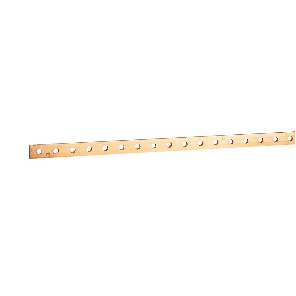 Barre Cuivre Rigide Plate 990 × 18 × 4 mm Cuivre Rouge IP30 037434