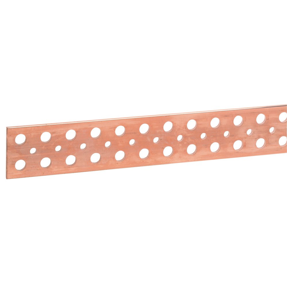 Barre Cuivre Rigide Plate 1750 × 50 × 5 mm Cuivre Rouge IP30 037440