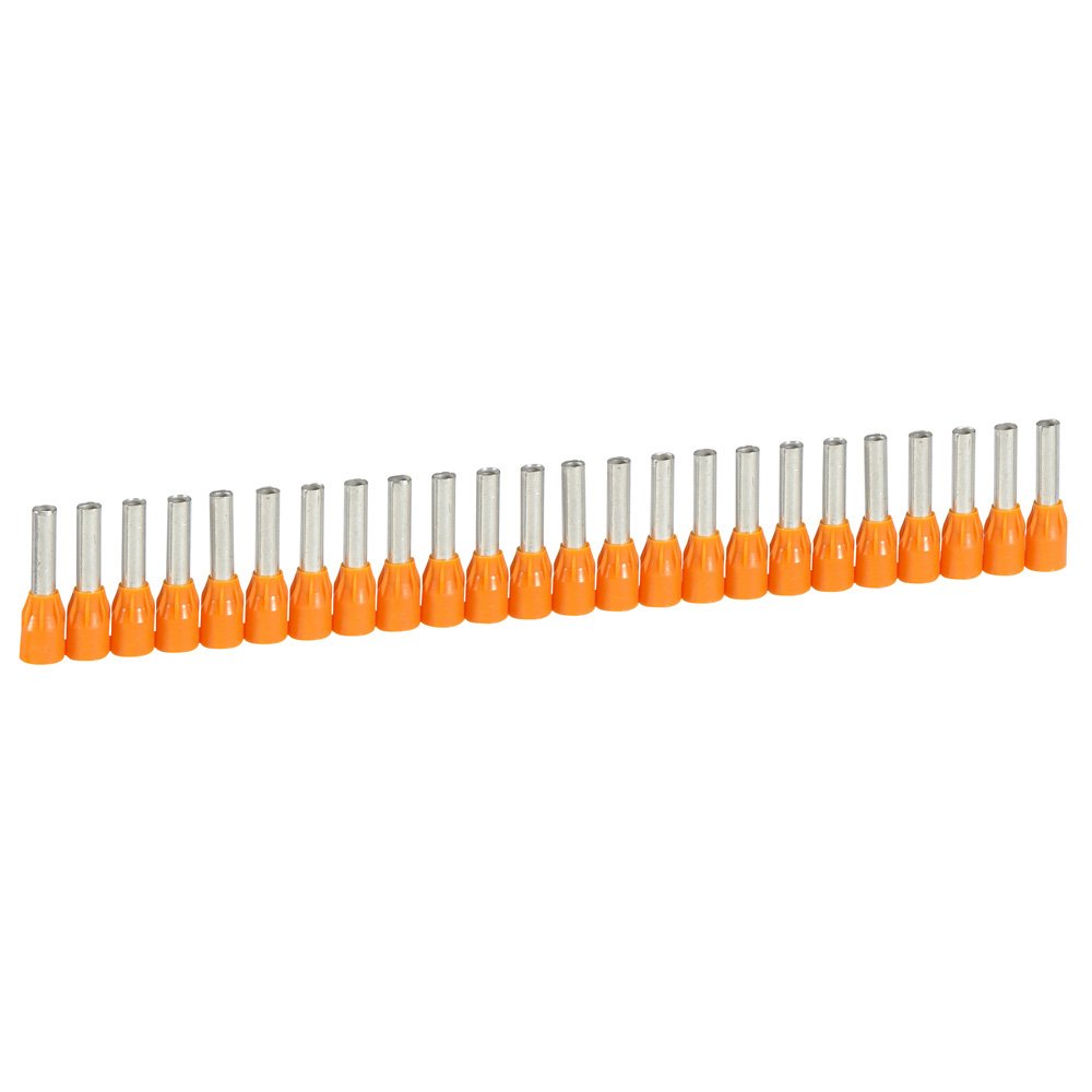 Embout De Cablage a Collerette Isolante 4 Mm² Orange STARFIX ( Bande De 25 ) 037667