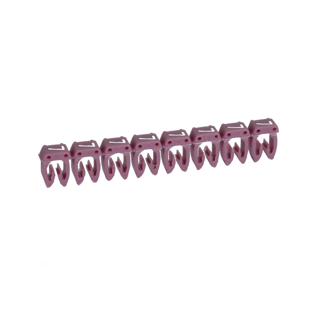 Repere Câble Chiffre 7 Encoche 0.5 -1.5 Mm² Violet CAB3 (barette De 30 ) 038217