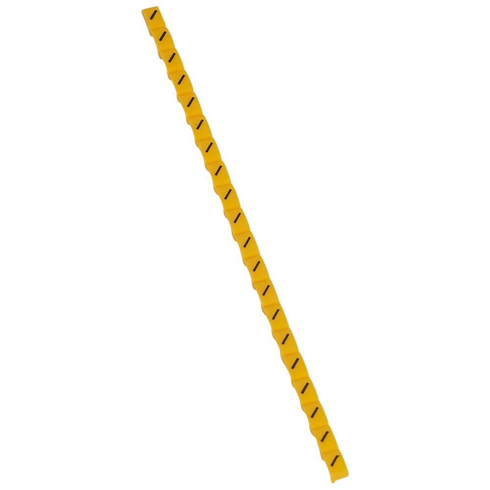 Repere Câble Signe Barre De Fraction Noir Sur Fond Jaune Duplix 038440