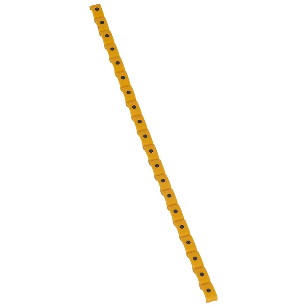 Repere Câble Signe Point (.) Noir Sur Fond Jaune Duplix 038441