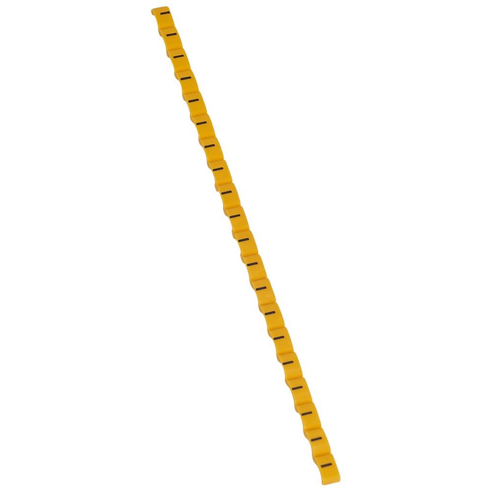 Repere Câble Signe Moins (-) Noir Sur Fond Jaune Duplix 038443