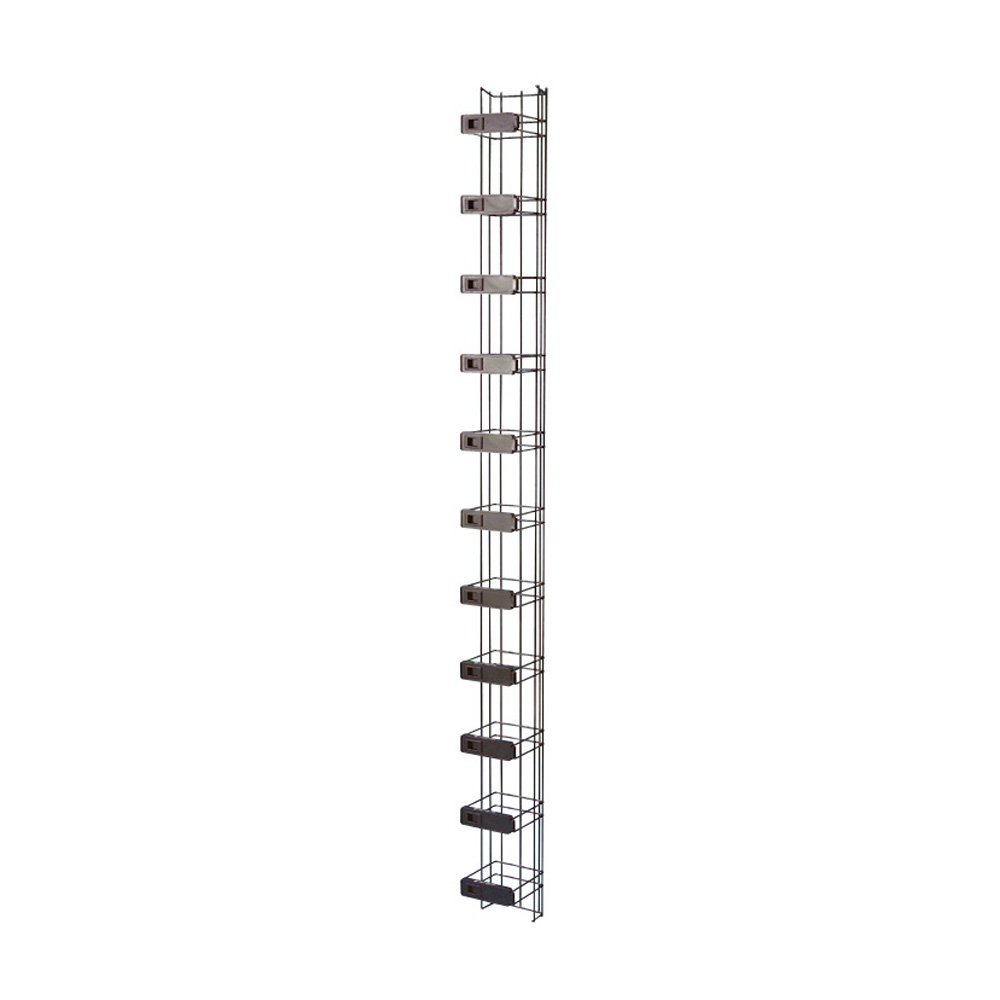 Grille De Gestion De Cordon Avec Loquets De Fermeture Articule 1965 × 153 × 156 Noir 046425