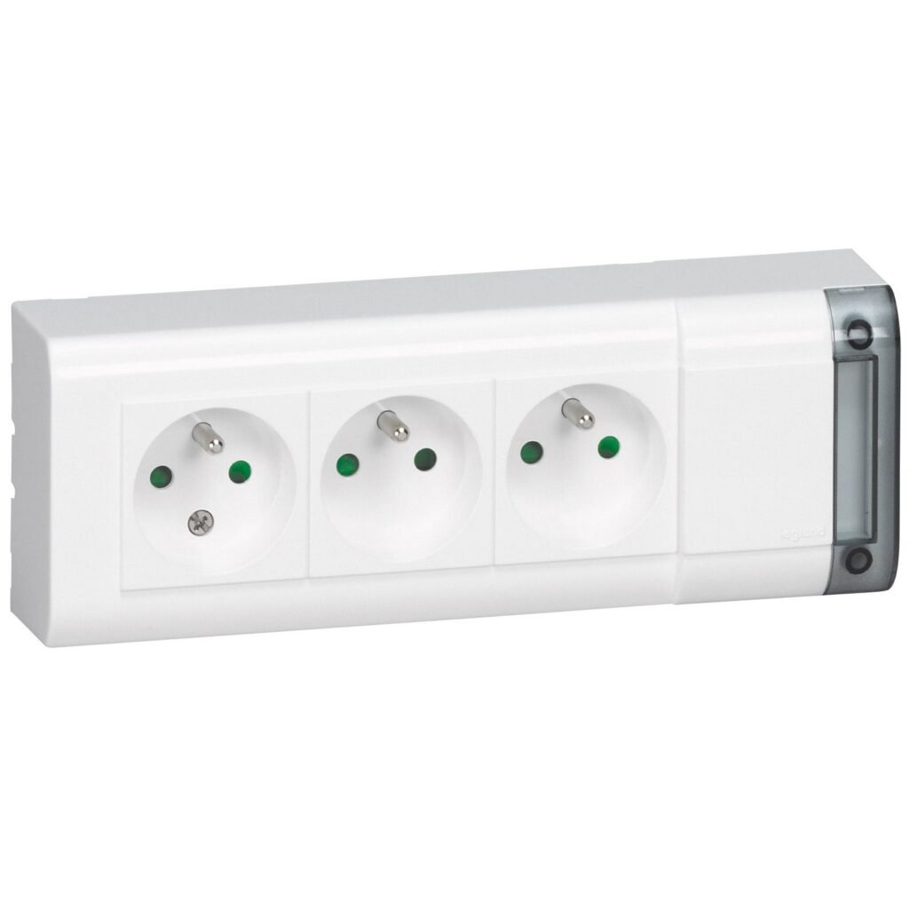 Rallonge Multiprise Triple a Cabler 3 × 2p+t 230V 3500W 16A Blanc 050609