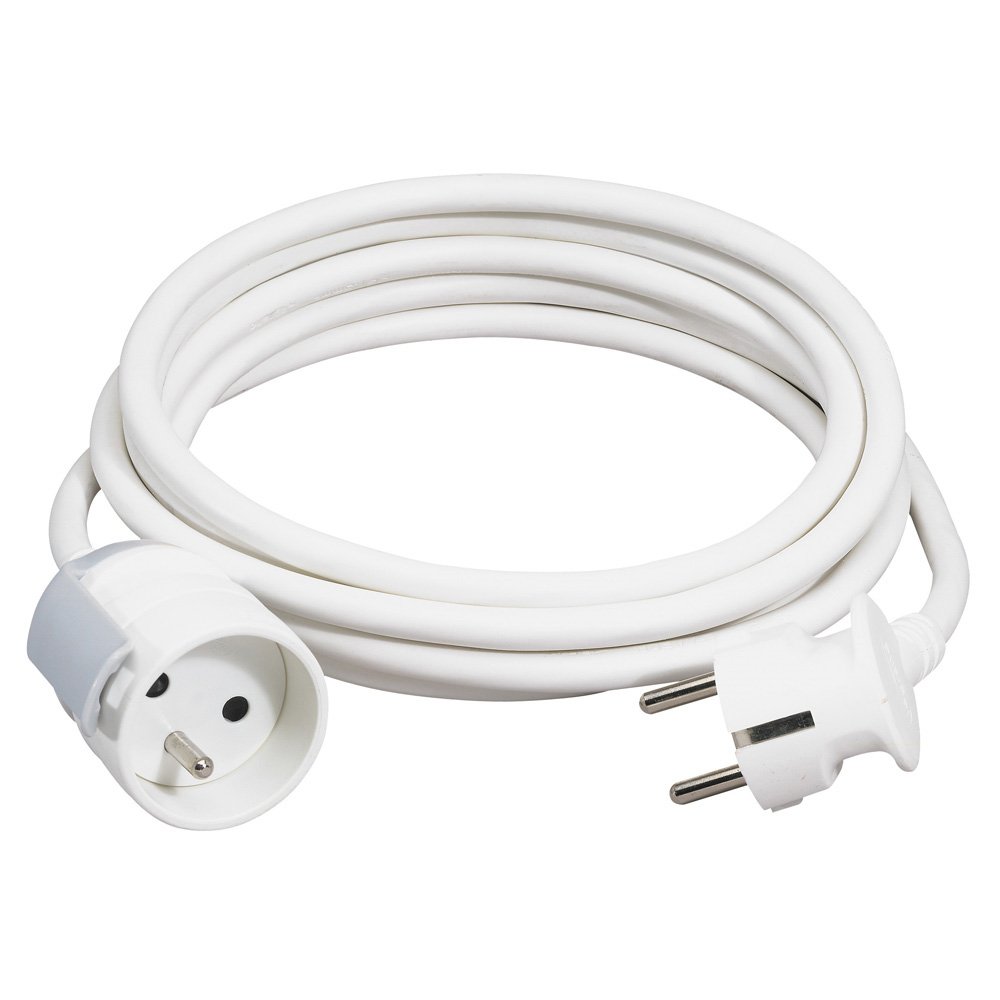 Rallonge a Système Accrochage Suspension 5 m 2p+t 230V 3500W 16A Blanc 051604