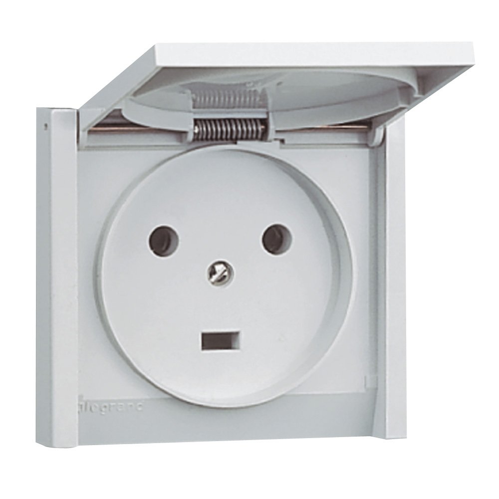 Prise De Courant Etanche 2p+t 400V 13856W 20A Gris PLEXO 055703
