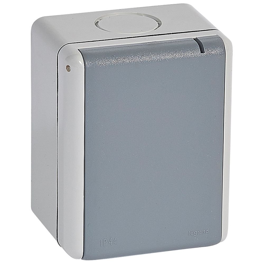 Prise Industrielle a Volet 3p+t 230V 32A Gris PLEXO 055875