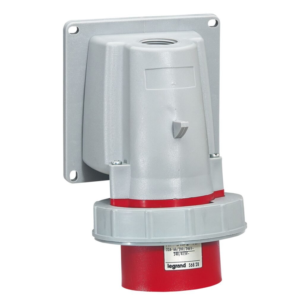 Prise Industrielle Male Incline 3p+n+t 400V 32A Rouge P17 056828