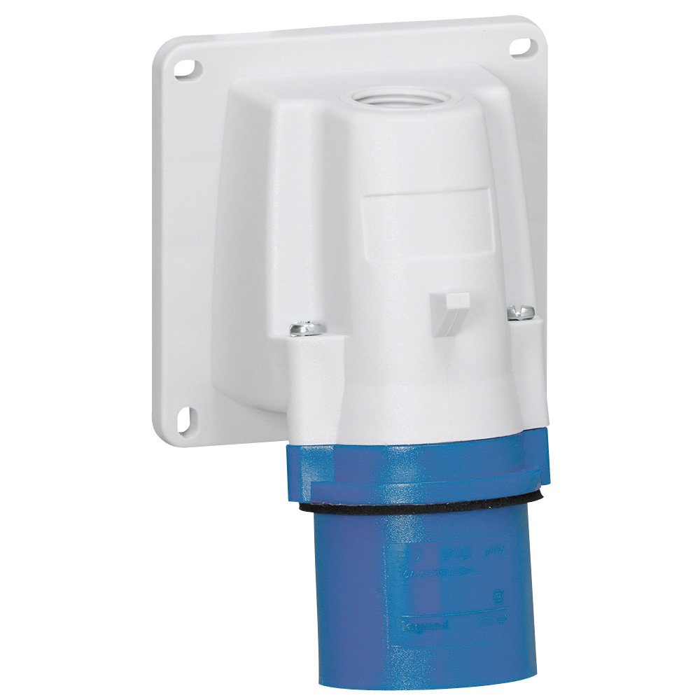 Prise Industrielle Male Incline 2p+t 230V 3500W 16A IP44 Bleu P17 057584