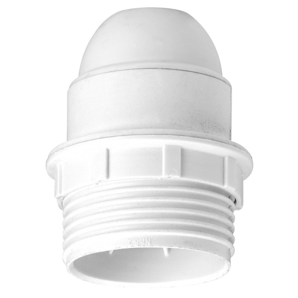 Douille Borne a Vis E27 230V 100W Blanc 060121