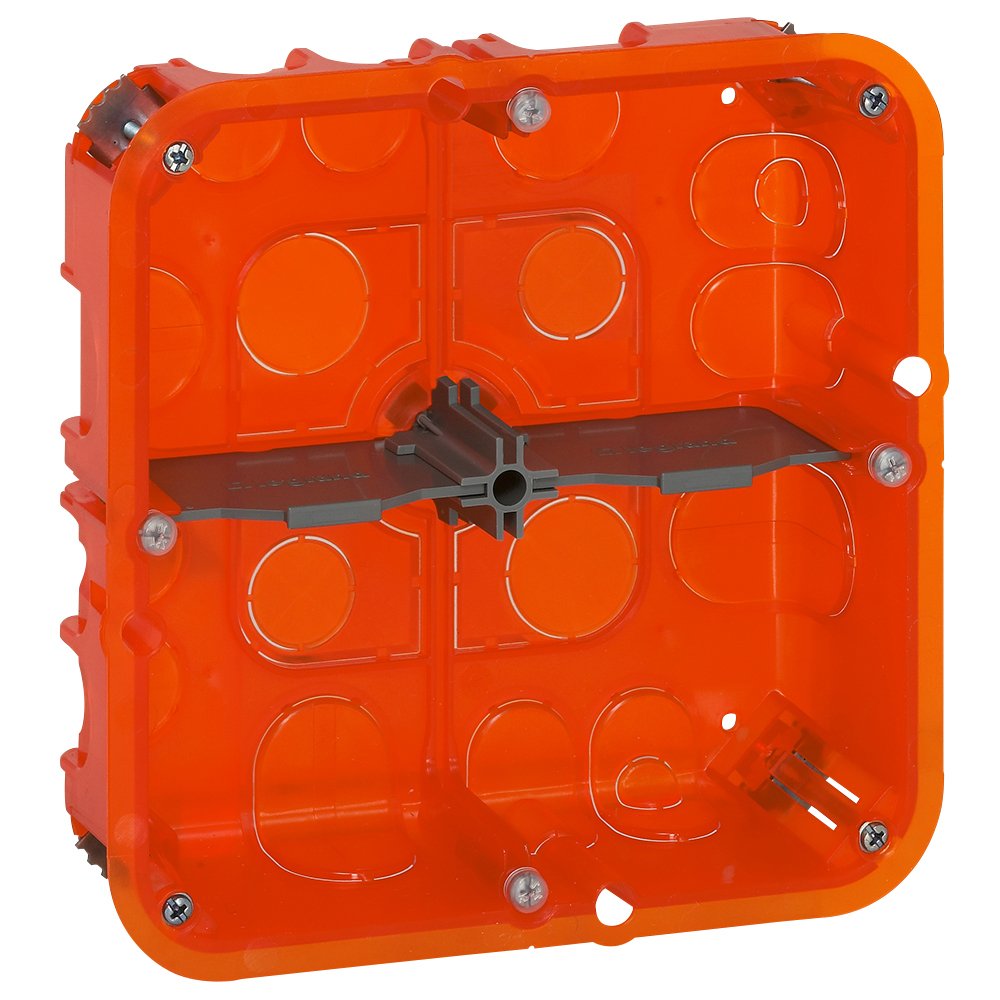 Boîte Dencast. Multimateriaux Grand Format Carre 2 × 2P Orange BATIBOX 080124