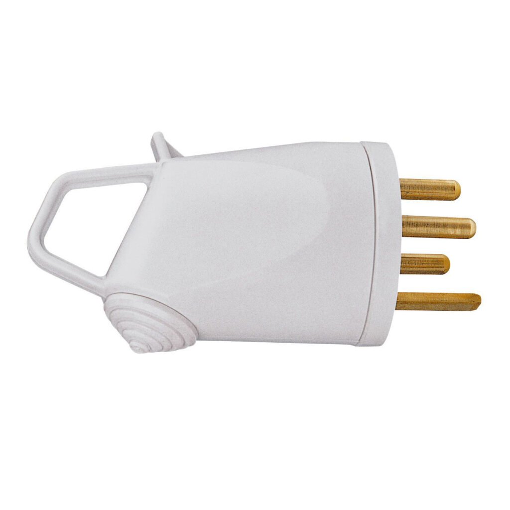 Fiche Male a Anneau 3p+t 400V 20A Gris Gencod 090127