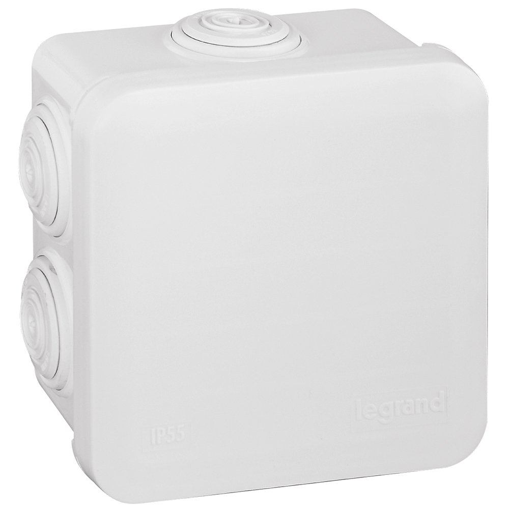 Boîte De Deriv. 80 × 80 × 45 Mm+embouts Blanc IP55 IK07 092013