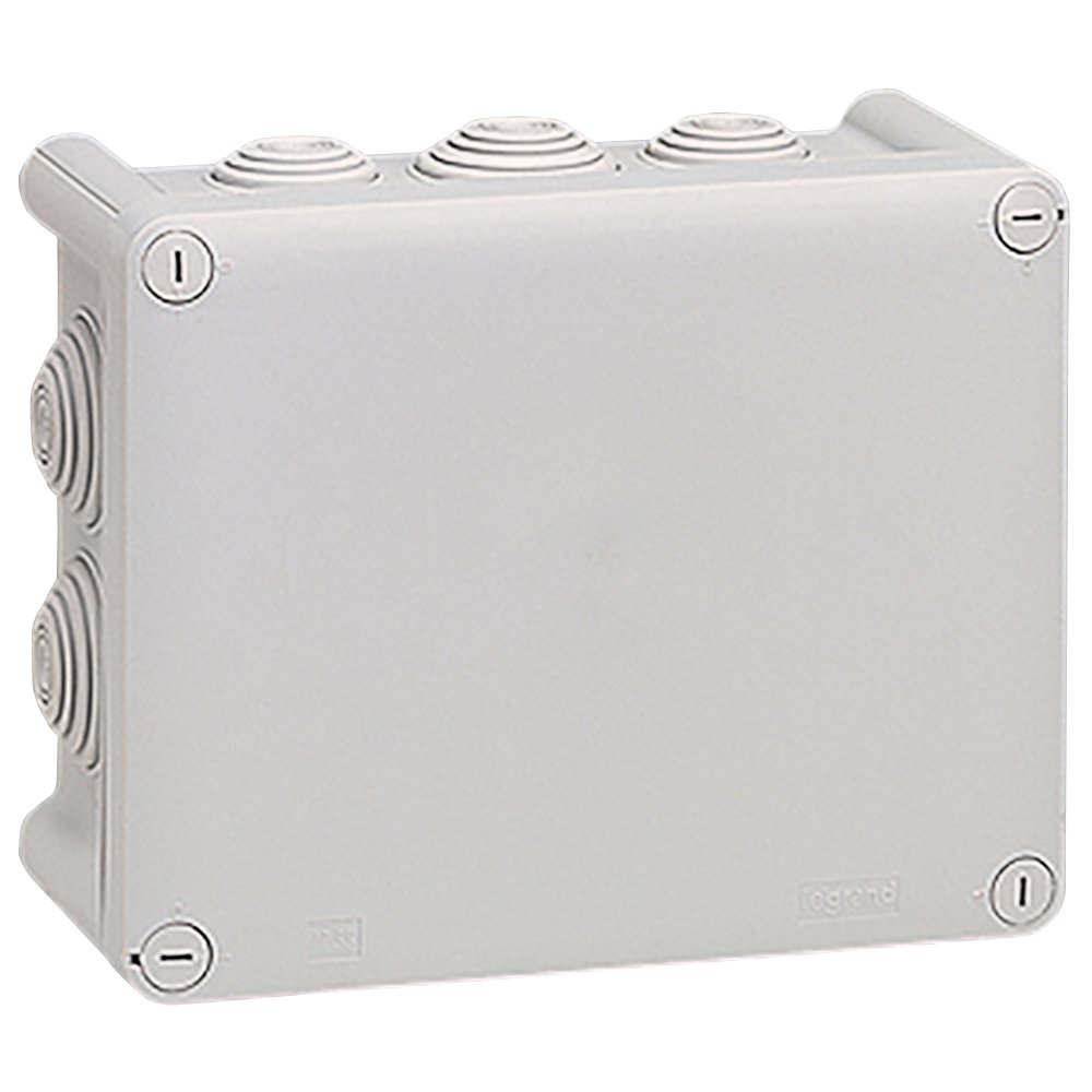 Boîte De Deriv. Etanche 10 Embout Gris PLEXO 155 × 110 × 74 mm IP55 IK07 092042