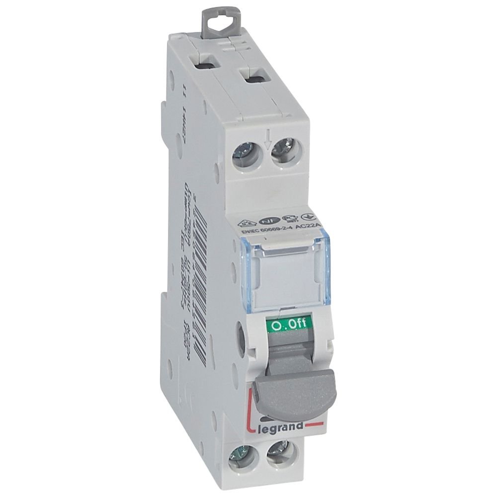 Interrupteur-sectionneur Legrand DX3-IS 2P 20A avec voyant 406436