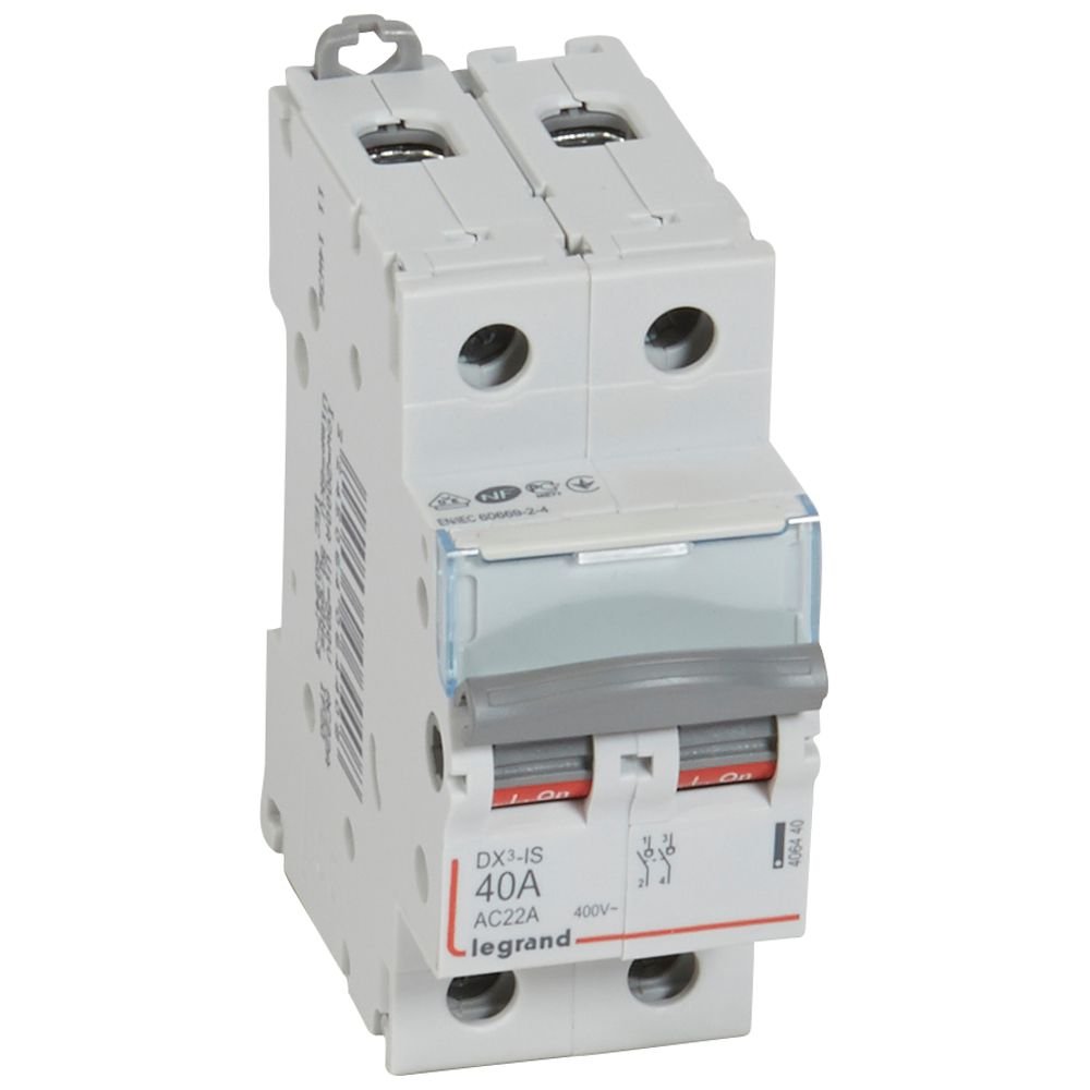 Interrupteur-sectionneur Legrand DX3-IS 2P 40A 406440