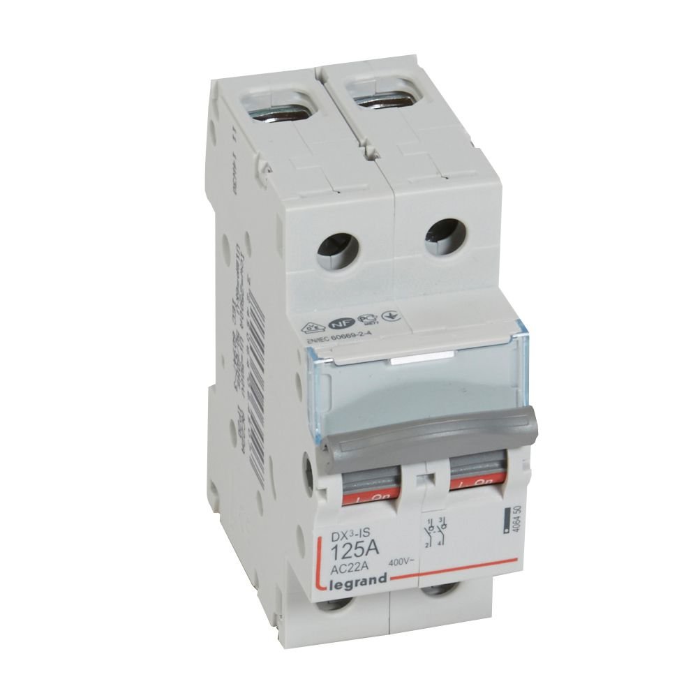 Interrupteur-sectionneur Legrand DX3-IS 2P 125A 406450