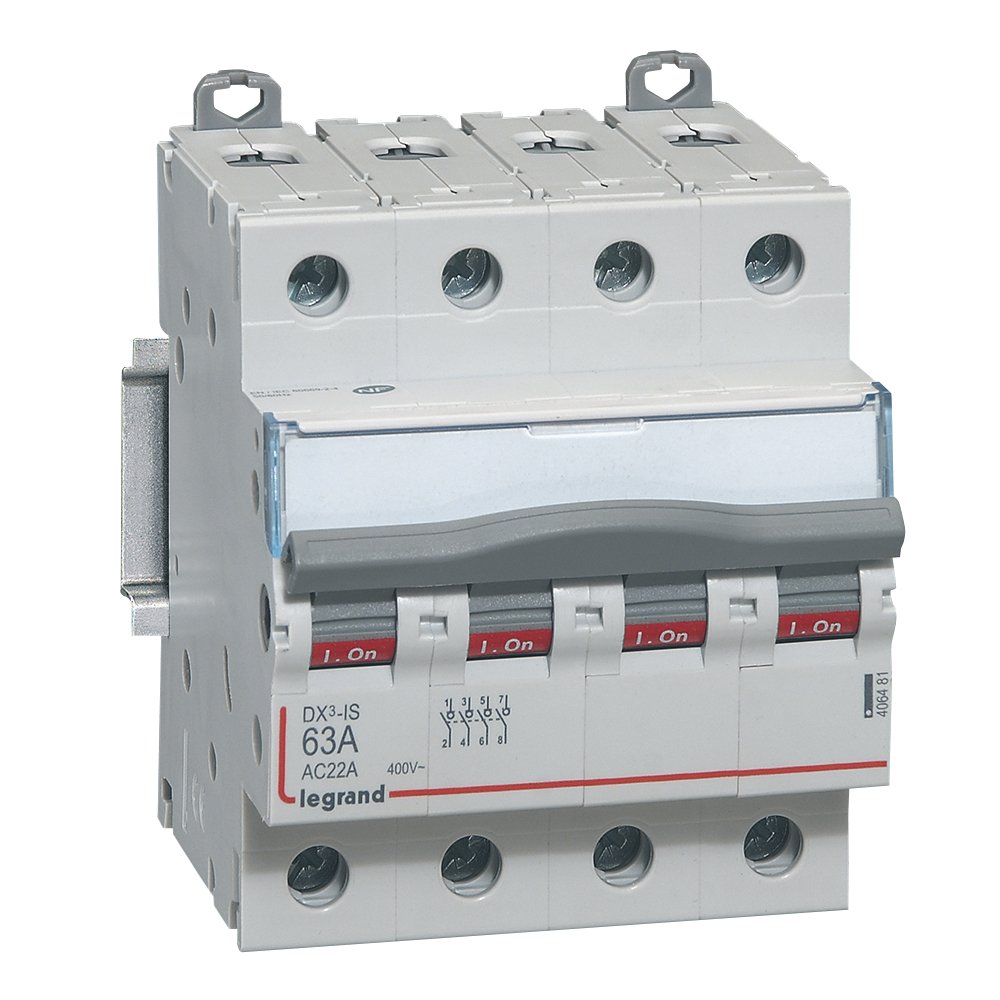 Interrupteur-sectionneur Legrand DX³-IS 4P 63A