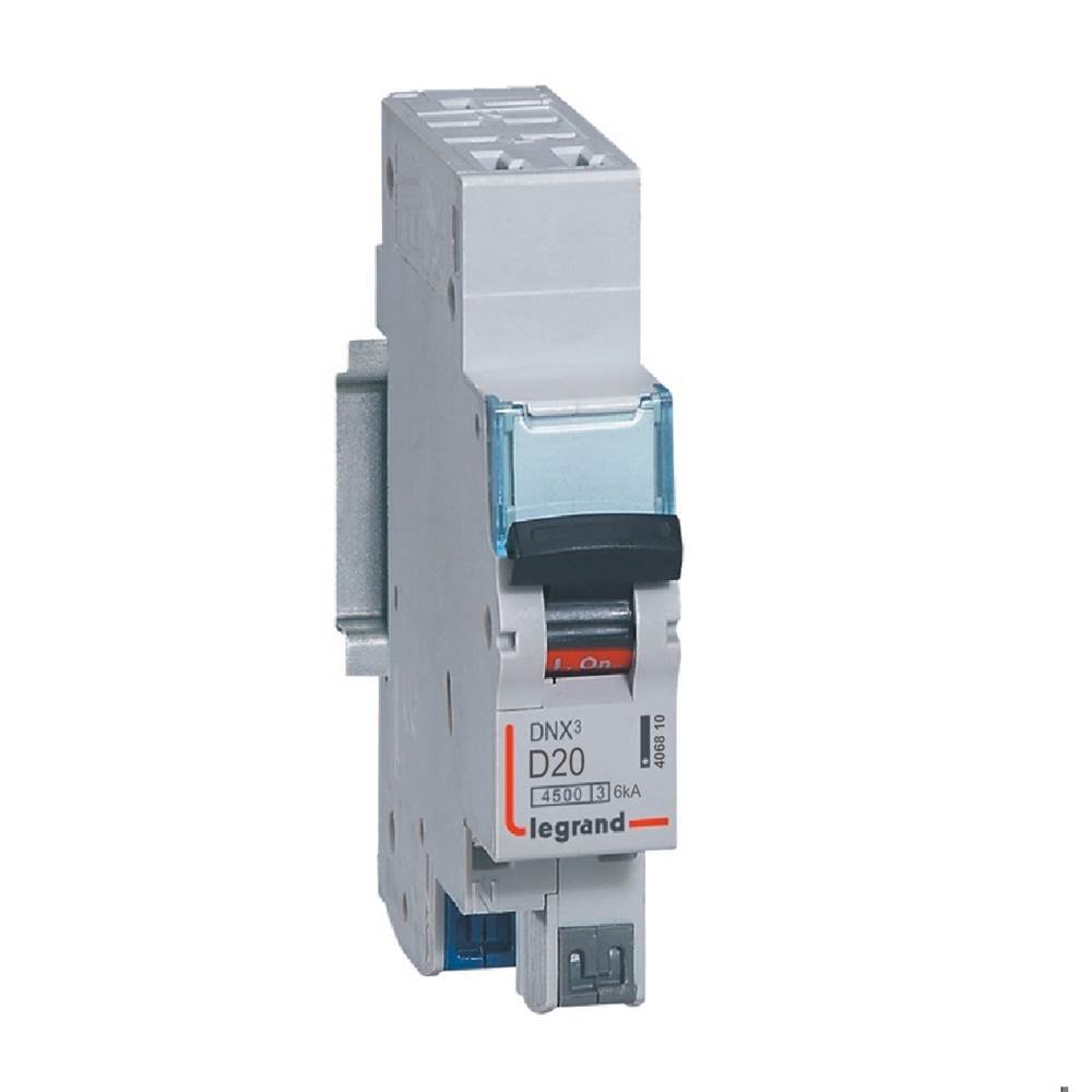 Disjoncteur Legrand DNX³ 20A courbe D 1P+N 406810