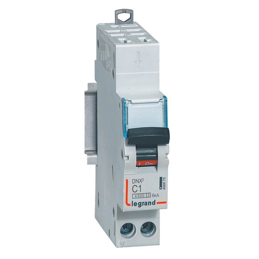Disjoncteur Legrand DNX³ 1A courbe C 1P+N 406875