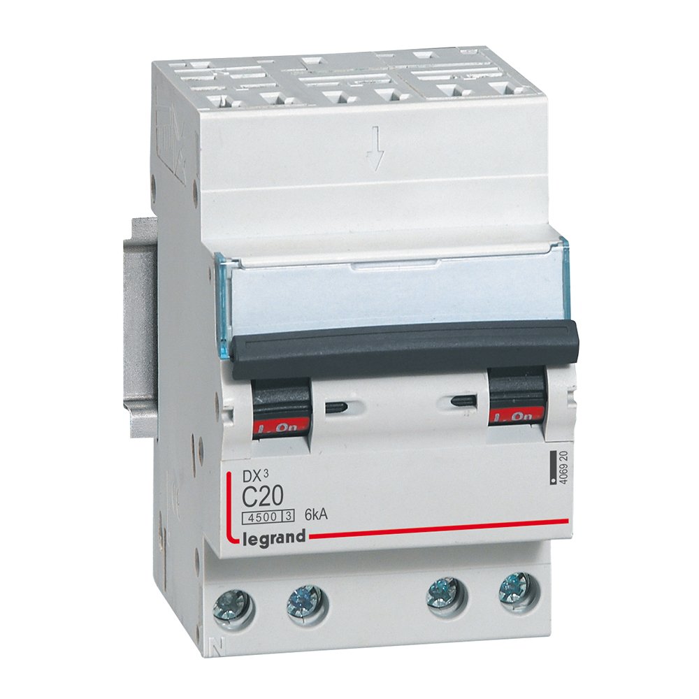 Disjoncteur Legrand DX³4500 4P 20A courbe C 406920