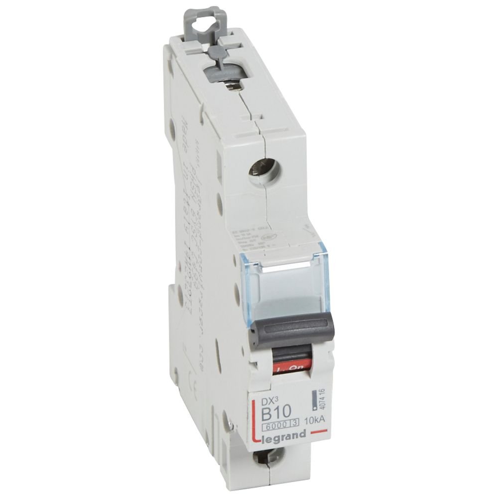 Disjoncteur Legrand DX³6000 1P 10A courbe B 407416