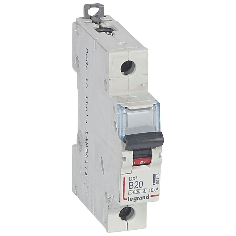 Disjoncteur Legrand DX³6000 1P 20A courbe B 407418
