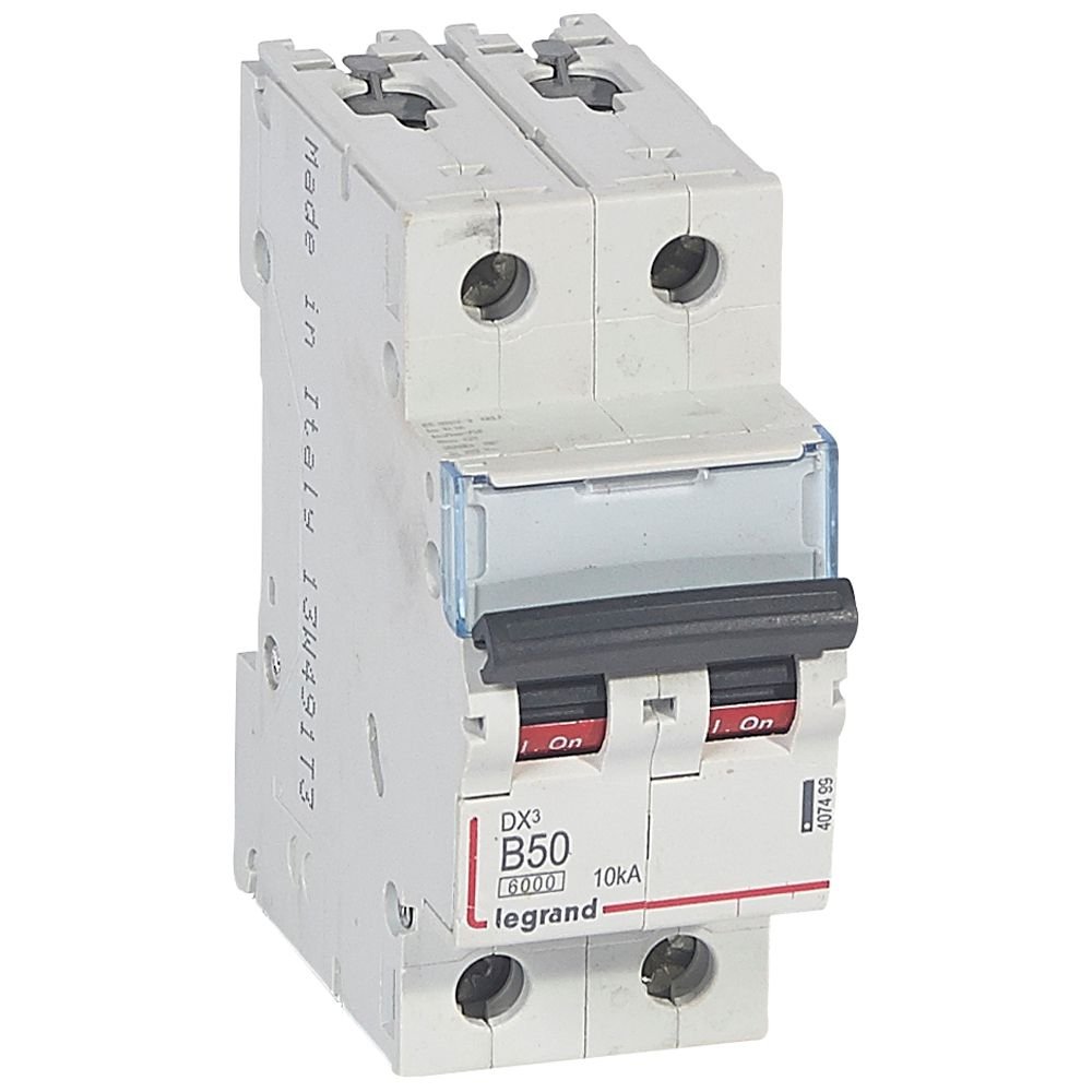 Disjoncteur Legrand DX3 2P B50 50A 6000A