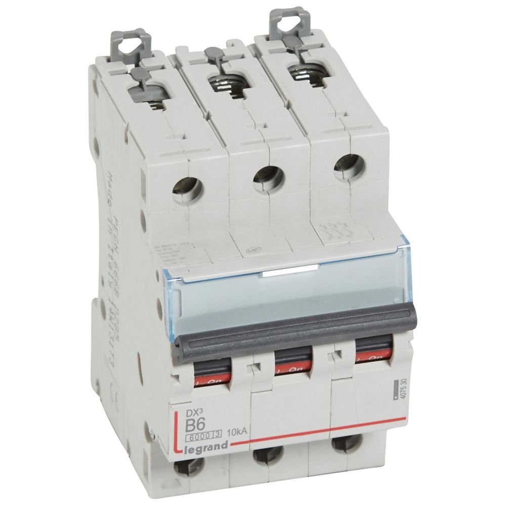 Disjoncteur Legrand DX3 3P B6 6A 6000A