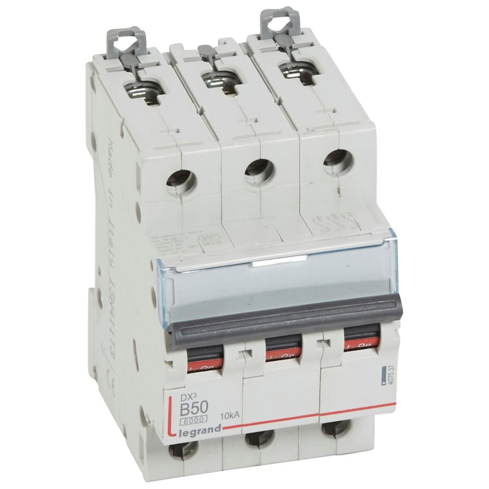 Disjoncteur Legrand DX3 3P B50 6000A/10kA