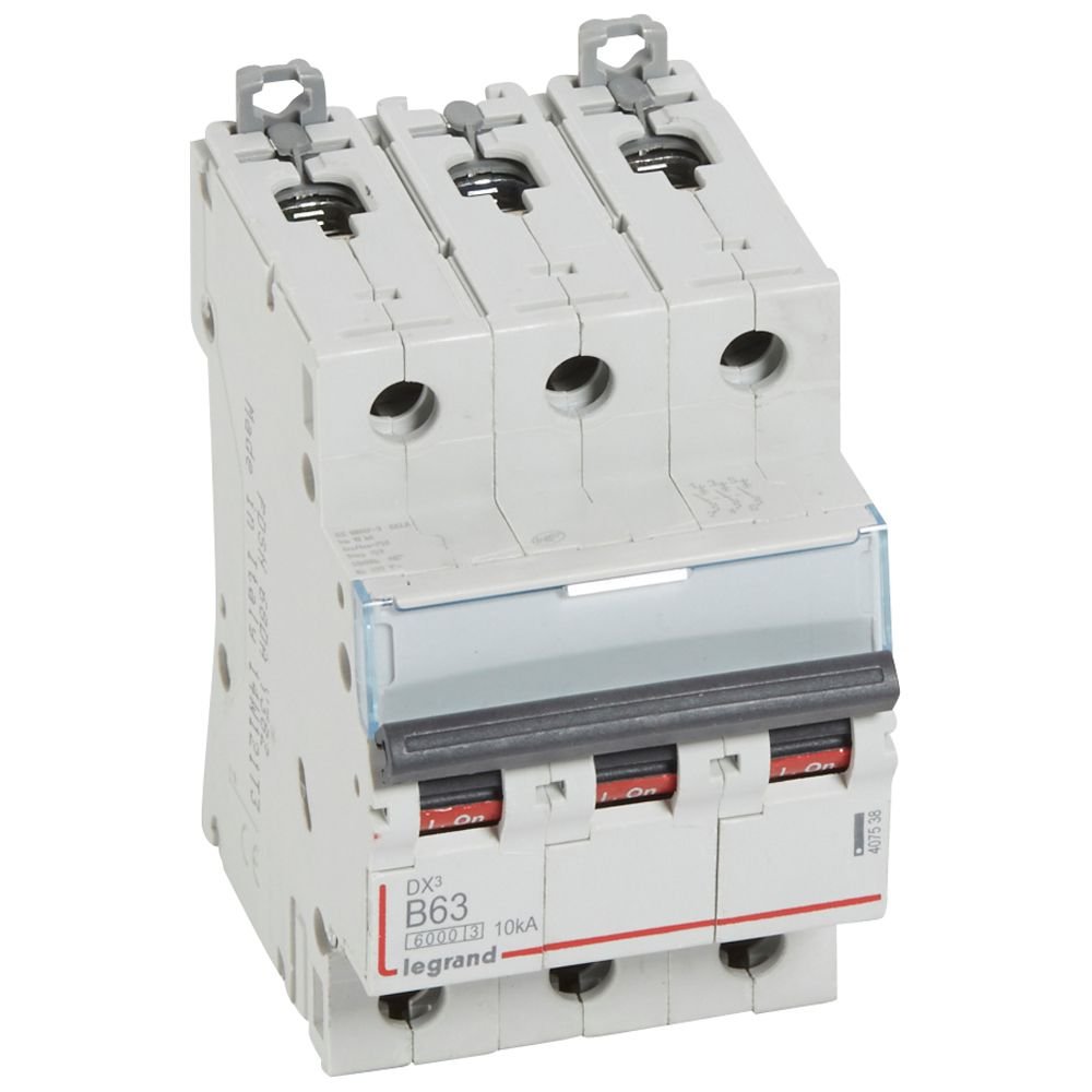 Disjoncteur Legrand DX3 3P B63 6000A/10kA