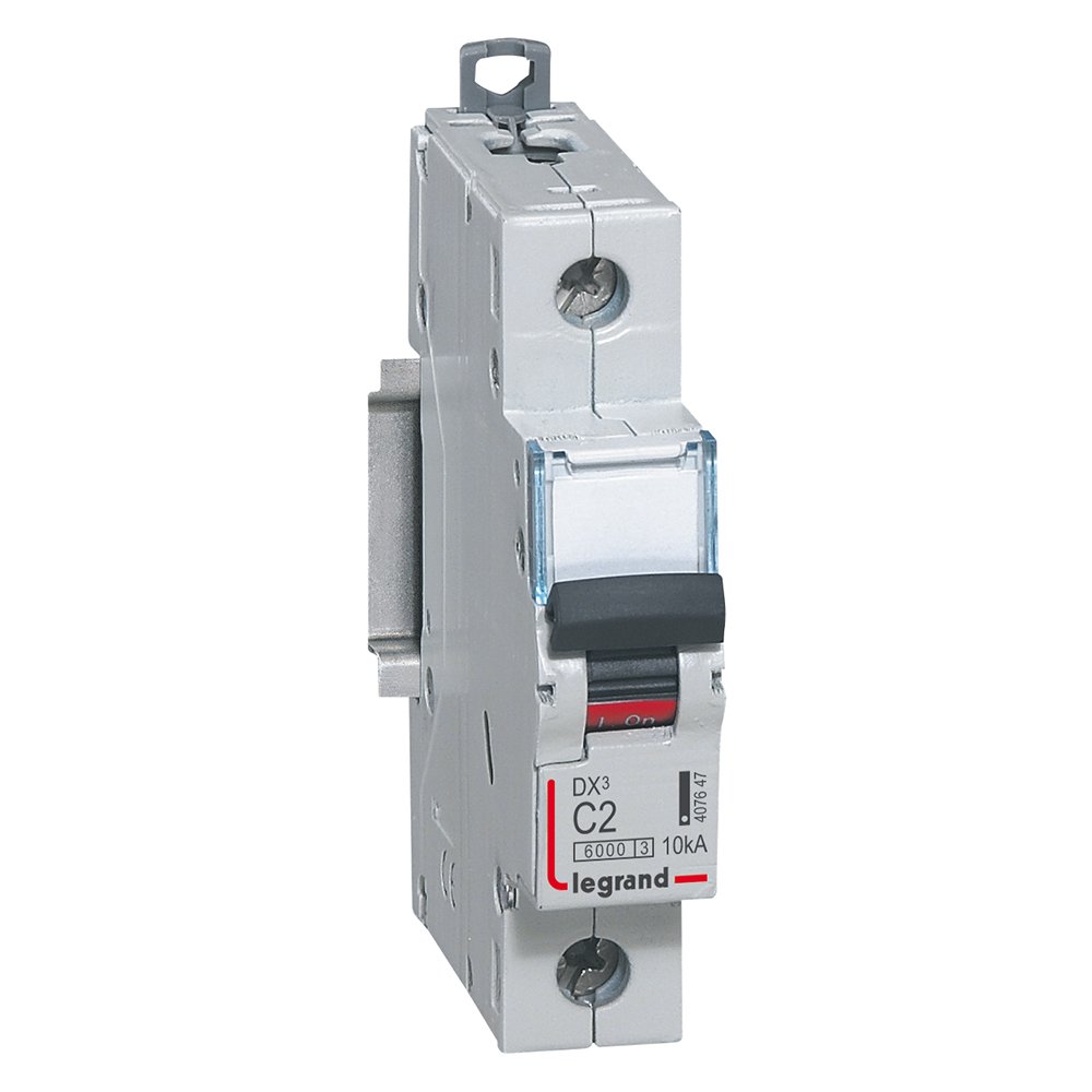 Disjoncteur Legrand DX³ 1P C2A 6000A/10kA 407647