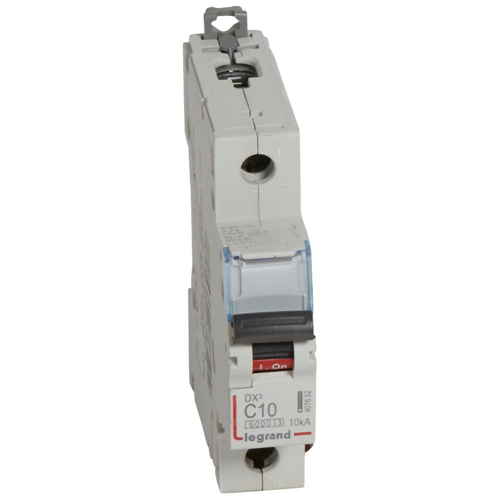 Disjoncteur Legrand DX³ 1P C10A 6000A/10kA 407652