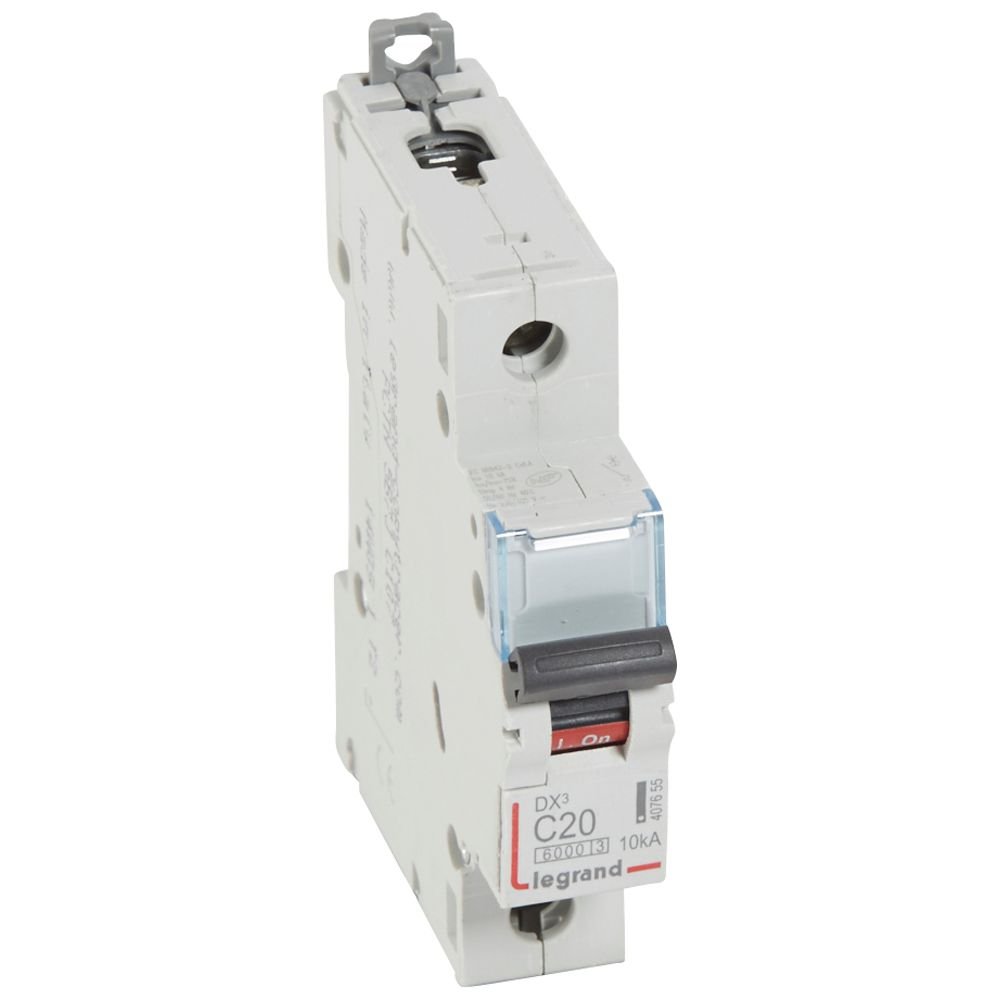 Disjoncteur Legrand DX³ 1P C20 6000A/10kA 407655