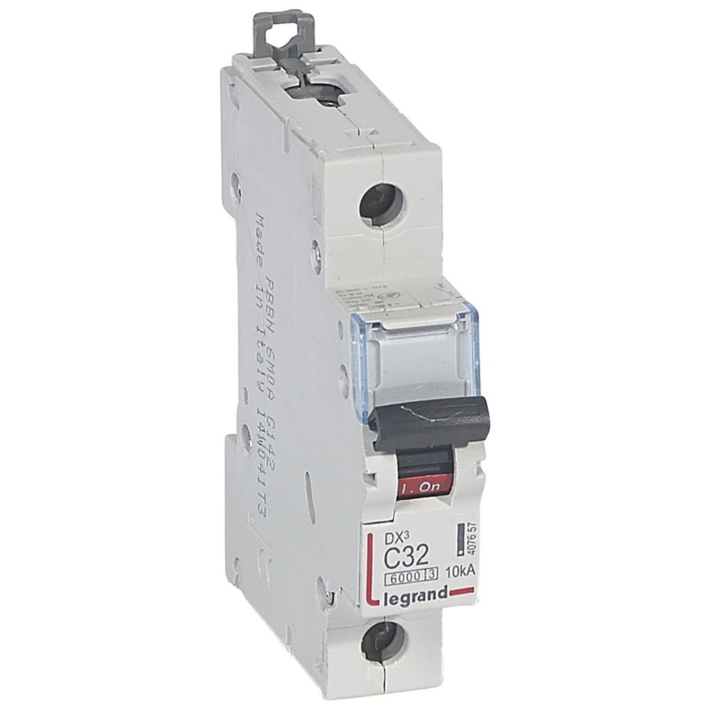 Disjoncteur Legrand DX³ 1P C32 6000A/10kA 407657
