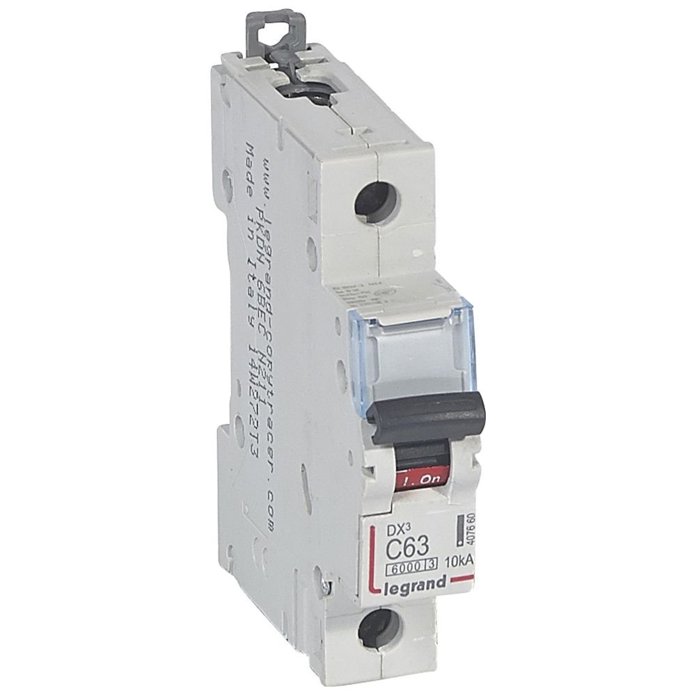 Disjoncteur Legrand DX³ 1P C63 6000A/10kA 407660