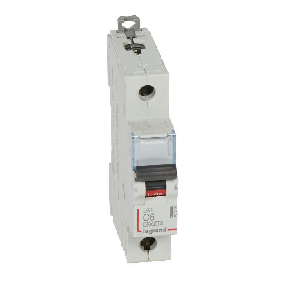 Disjoncteur Legrand DX³ 1P C6 6000A/10kA 407666