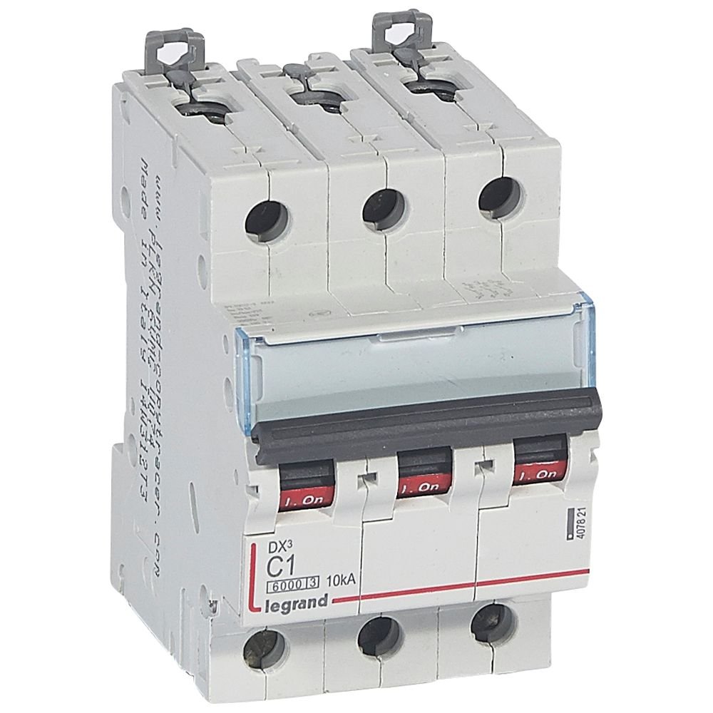 Disjoncteur Legrand DX³ 3P courbe C 1A 6000A 10kA