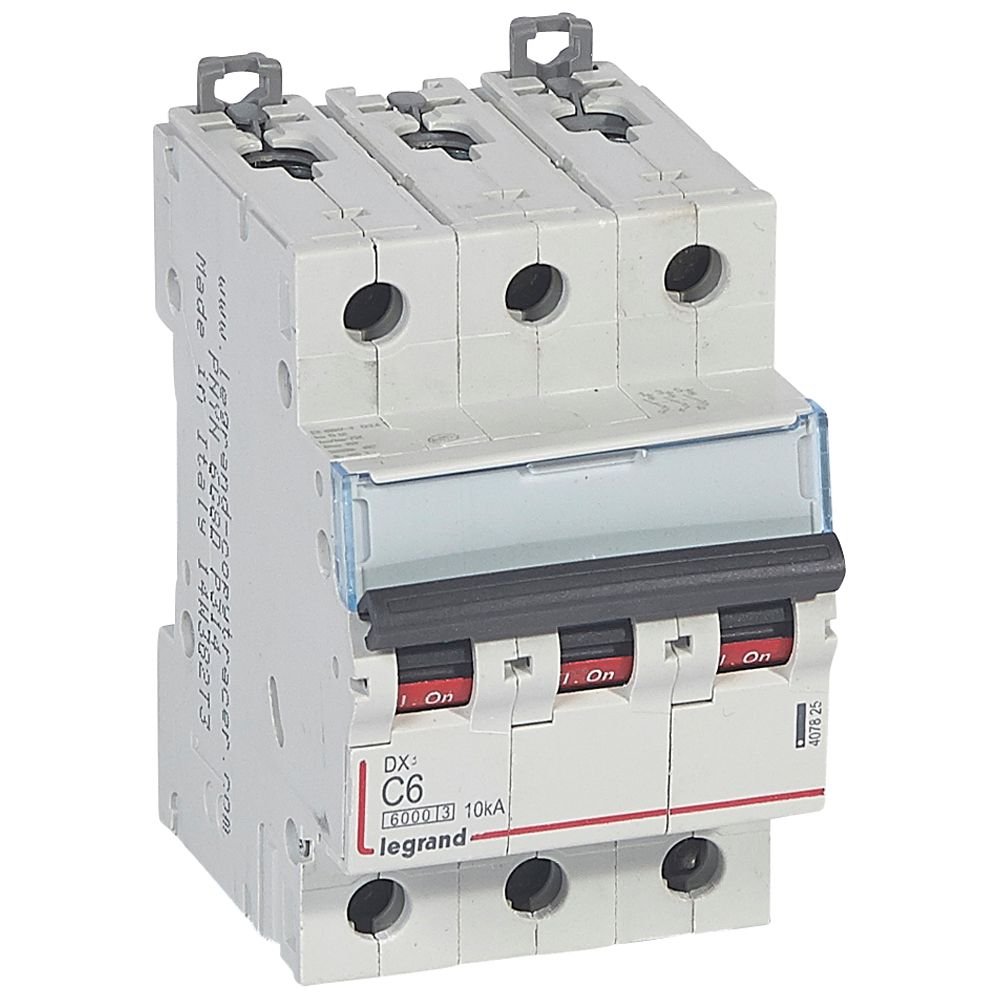 Disjoncteur Legrand DX³ 3P C6 6000A 10kA